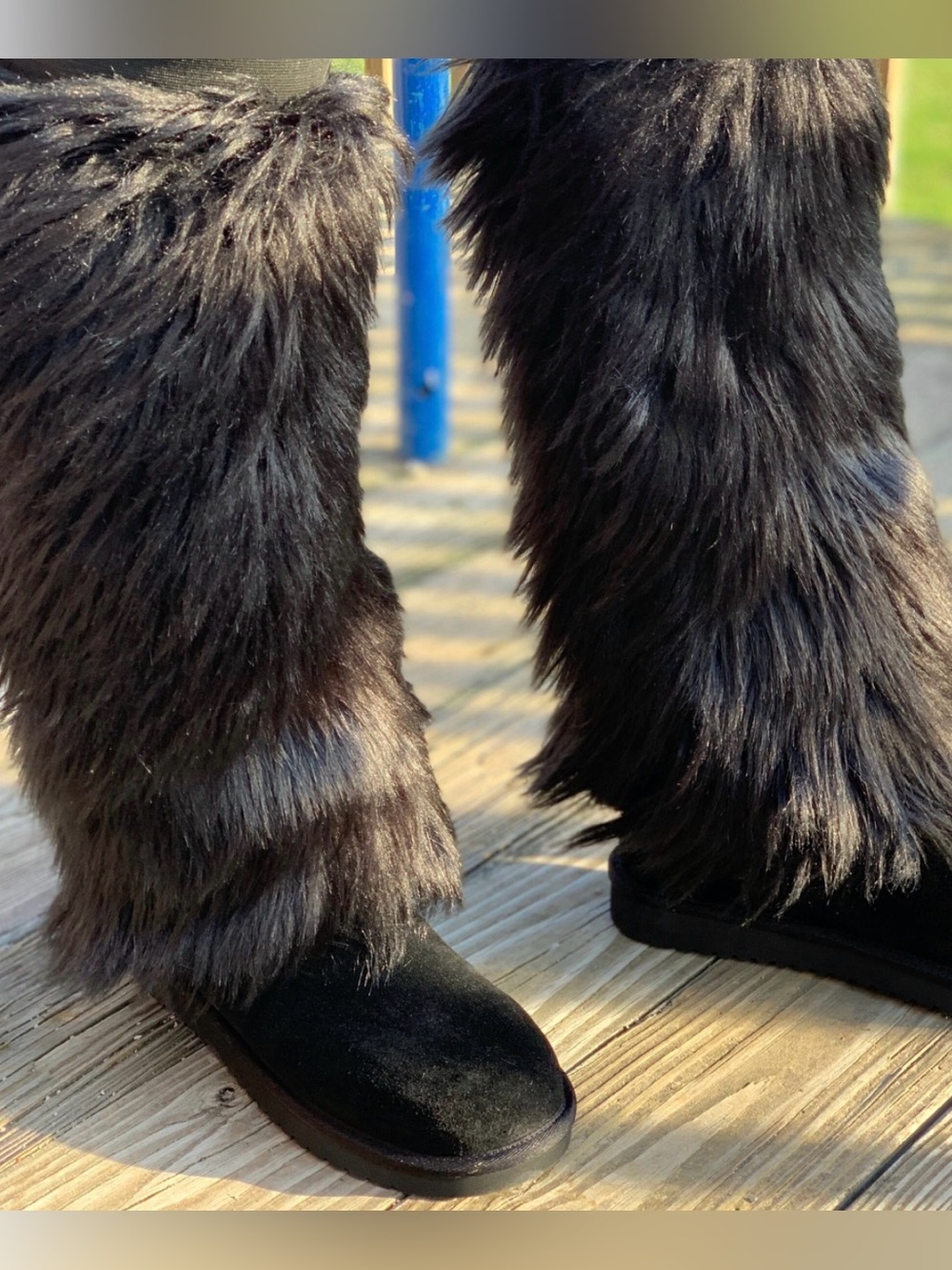 Y2K Faux Fur Boot Covers